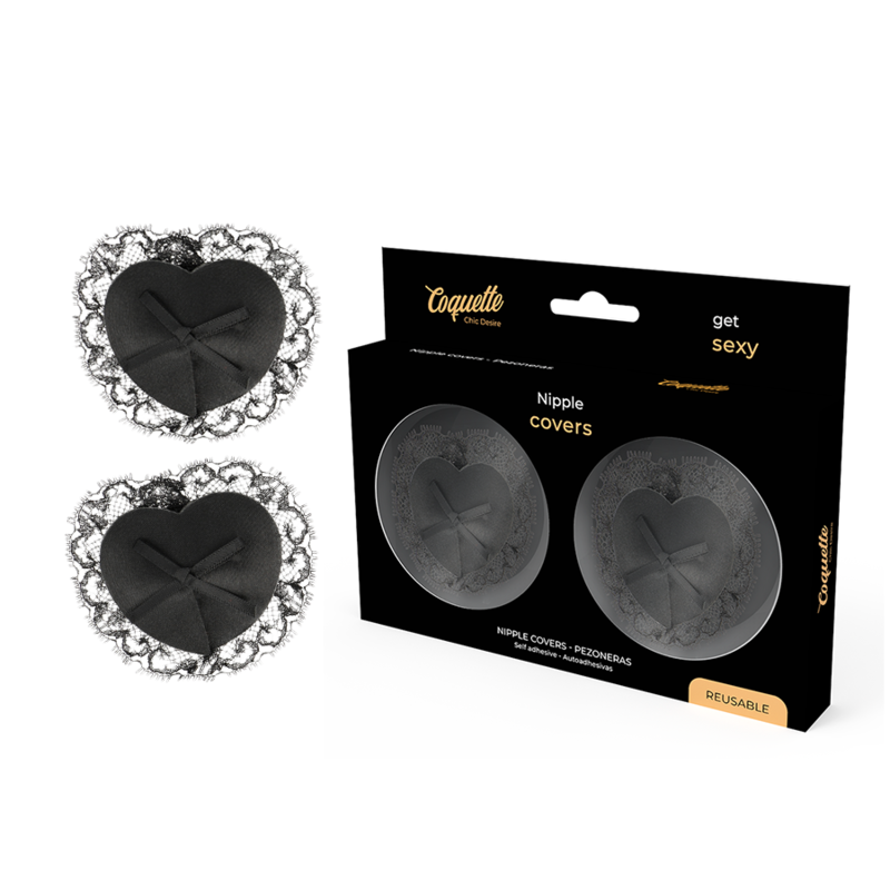 POTENTE - COQUETTE CHIC DESIRE - CAPAS DE BICOS DE RENDA PRETA