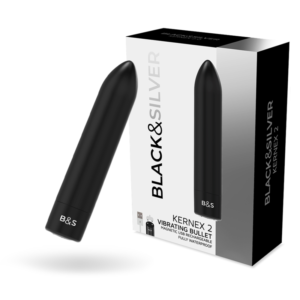 POTENTE - BLACK&SILVER - BALA MAGNÉTICA VIBRANTE PRETA KERNEX 2 PRETA