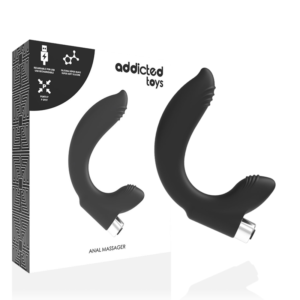 POTENTE - ADDICTED TOYS - VIBRADOR PROSTTICO RECARREGVEL MODELO 7 - PRETO