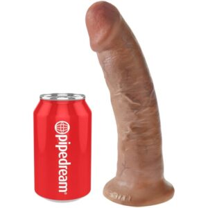 POTENTE - KING COCK - PÊNIS REALÍSTICO 21.7 CM CARAMELO