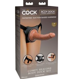 POTENTE - KING COCK - ELITE ARNÊS AJUSTVEL CONFORTVEL COM DILDO 17.8 CM