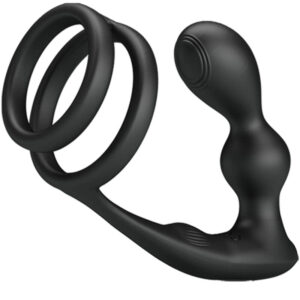 POTENTE - PRETTY LOVE - ANEL PARA PÊNIS MARSHALL COM PLUG ANAL VIBRATÓRIO COM CONTROLE REMOTO