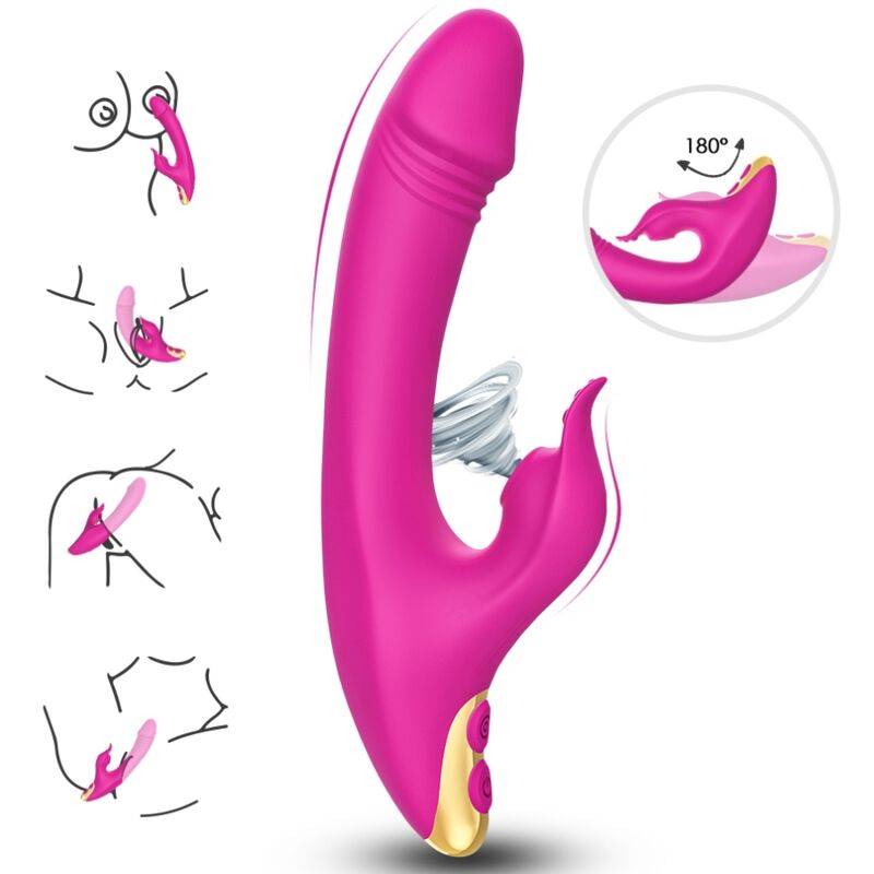 POTENTE - ARMONY - LOVE CLITORIS & PONTO G VENTOSA FÚCSIA