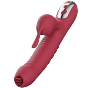 POTENTE - ARMONY - VIBRADOR E SUCÇÃO COM LÍNGUA ESTIMULANTE BURGUNDY
