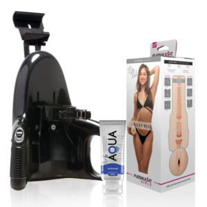 POTENTE - FLESHLIGHT - VAGINA RILEY REID UTOPIA + LANÇAMENTO UNIVERSAL + LUBRIFICANTE AQUA QUALITY 50 ML