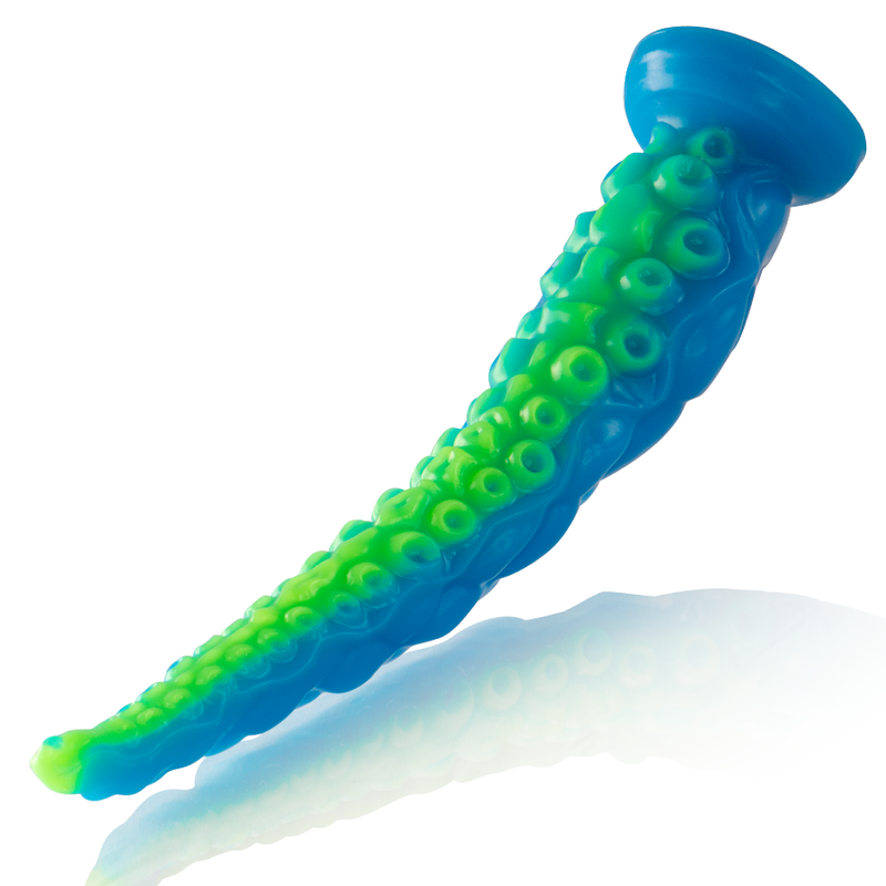 POTENTE - EPIC - SCYLLA FLUORESCENTE FINO TENTCULO DILDO TAMANHO GRANDE
