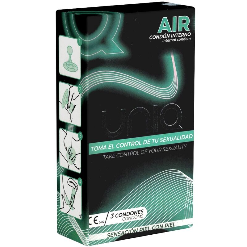 POTENTE - UNIQ - AIR SEM LÁTEX CONDOMÍNIO FEMININO 3 UNIDADES