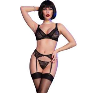 POTENTE - CHILIROSE - CR 4692 CONJUNTO QUATRO PEÇAS PRETO M
