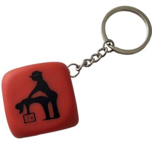 POTENTE - DIABLO PICANTE - CHAVEIRO DADO VERMELHO COM POSES