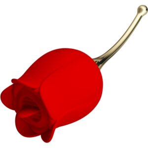 POTENTE - PRETTY LOVE - ESTIMULADOR DE CLITÓRIS ROSE LOVER 12 VIBRAÇÕES VERMELHO