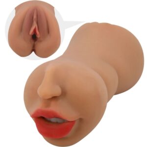 POTENTE - CRAZY BULL - ZOEY MASTURBADOR DUPLO BOCA E VAGINA CARNE