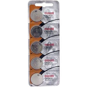 POTENTE - MAXELL - BATERIA DE LÍTIO BOTÃO CR2025 3V BLISTER*5