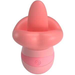 POTENTE - PRETTY LOVE - ESTIMULADOR DE CLITÓRIS KYLEE TONGUE 10 VIBRAÇÕES ROSA NUDE