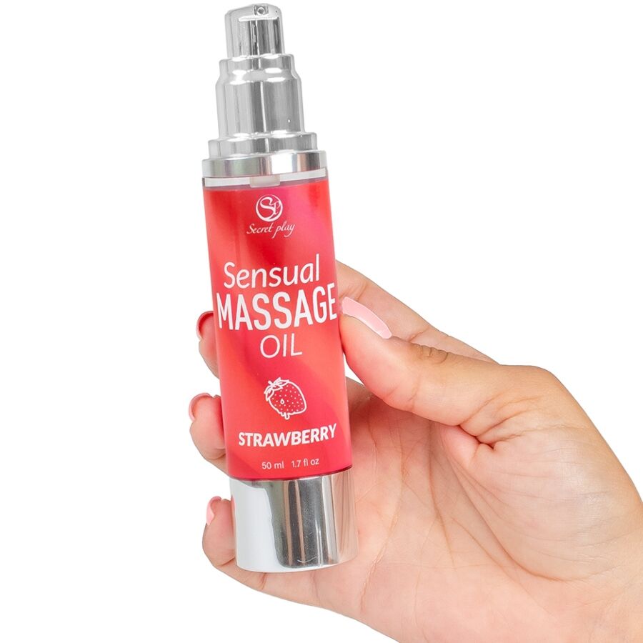 SECRETPLAY - ÓLEO DE MASSAGEM DE MORANGO - Image 2