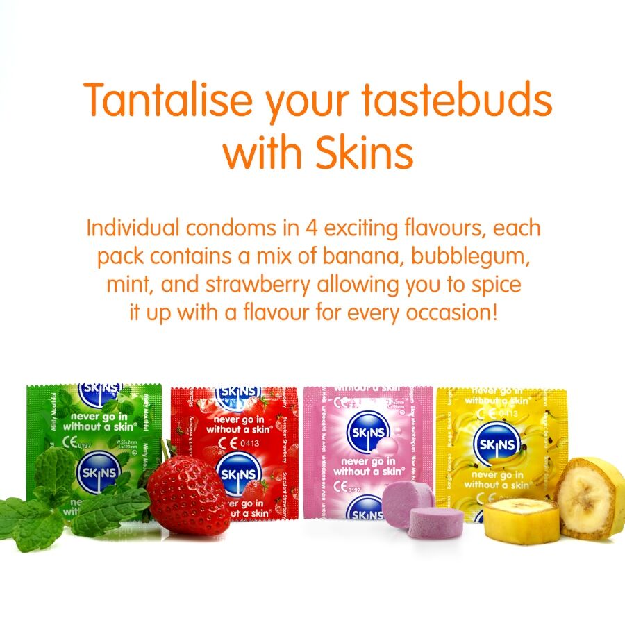 SKINS - PRESERVATIVOS PREMIUM MULTI SABORES PACOTE 4 - Image 3