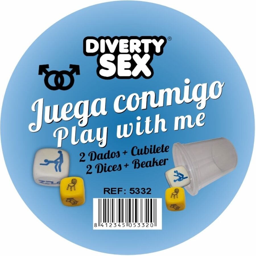 POTENTE - DIABLO PICANTE - JOGO DE DADOS LUGAR + POSIÇÕES PARA HOMENS COM COPO