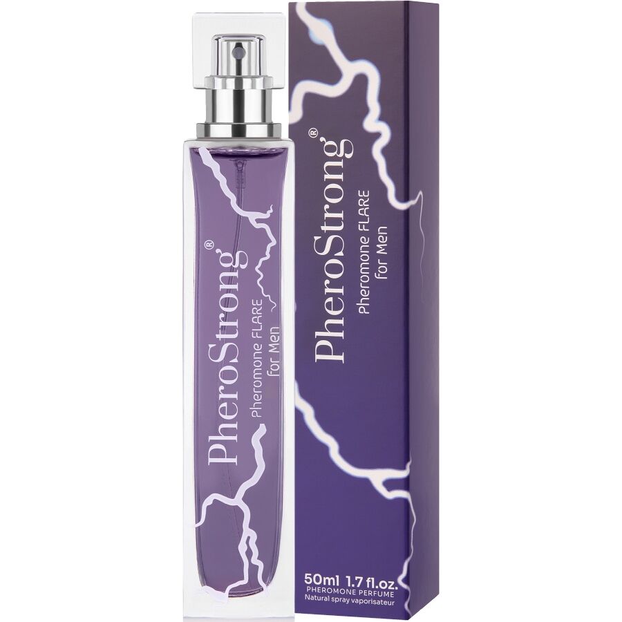 POTENTE - PHEROSTRONG - FLARE PERFUME COM FEROMÔNIOS PARA HOMENS 50 ML