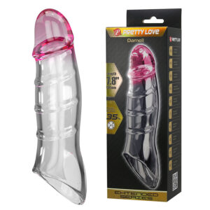 POTENTE - PRETTY LOVE - DARNELL CAPA DE PÊNIS COM EFEITO TRANSPARENTE