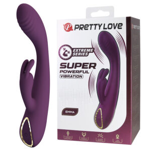 POTENTE - PRETTY LOVE - EMMA VIBRADOR ROXO RABBIT COM ESTIMULADOR