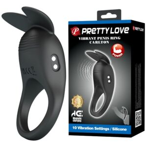 POTENTE - PRETTY LOVE - CARLTON ANEL PENIANO COM ESTIMULADOR CLITÓRICO