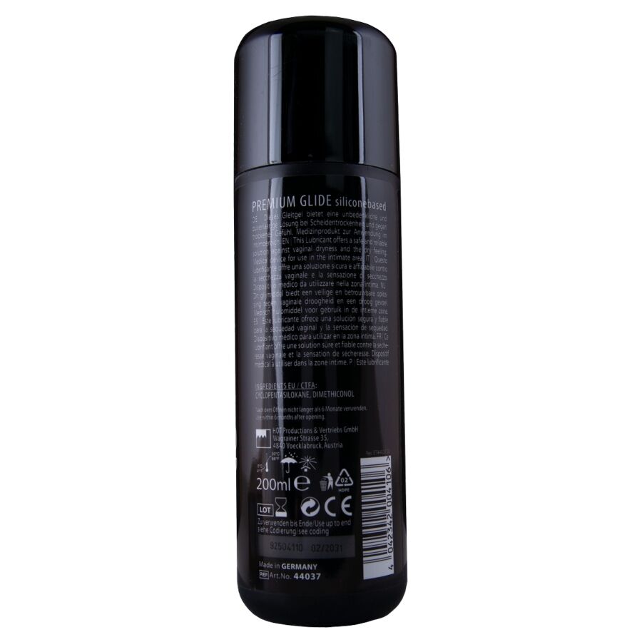 HOT - LUBRIFICANTE PREMIUM SILICONE GLIDE À BASE DE SILICONE 200 ML - Image 2