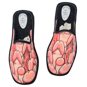 POTENTE - DIABLO PICANTE - SAPATOS EM FORMATO DE PÊNIS TAMANHO PEQUENO 36-37-38