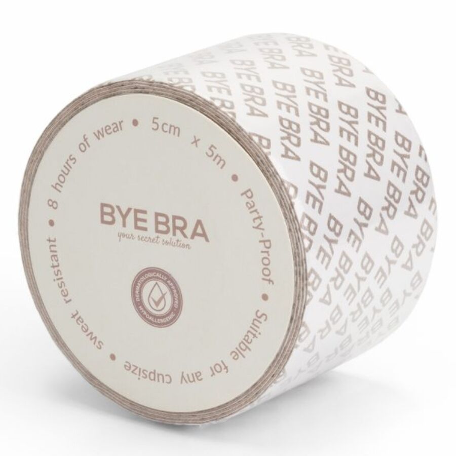 BYE-BRA - BODY TAPE DOUBLE SIDED CINTA DE DOBLE CARA BEIGE TALLA ÚNICA 5 x 500 CM - Image 2