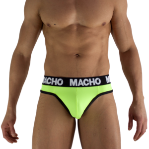 POTENTE - MACHO - MTG001 CALCINHA FIO DENTAL AMARELA FLUORESCENTE TAMANHO S