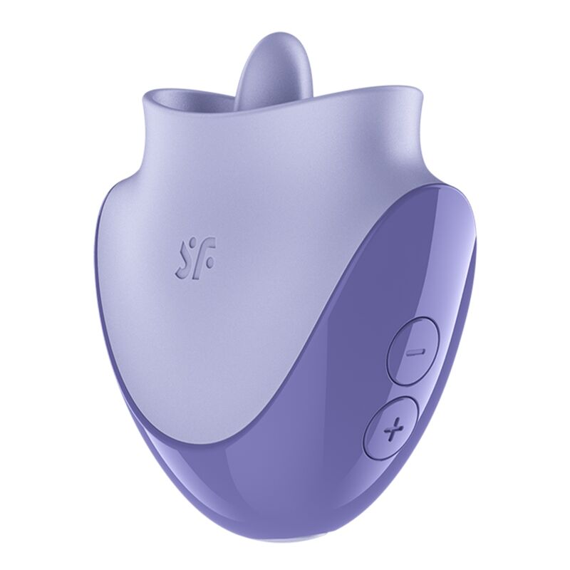 POTENTE - SATISFYER - TONGUE DANCER ESTIMULADOR CLITORIANO COM VIBRAÇÃO E PULSAÇÕES LILÁS