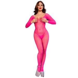 POTENTE - CHILIROSE - CR 4894 MEIA-CALÇA DE MALHA ROSA NEON P/M