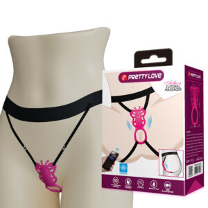 POTENTE - PRETTY LOVE - MASSAGEADOR DE CALCINHA ROSA COM CONTROLE POR APLICATIVO DE BORBOLETA