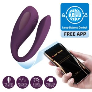 POTENTE - PRETTY LOVE - AARI MASSAJADOR DE CLÍTORIS ROXO APLICAÇÃO GRATUITA