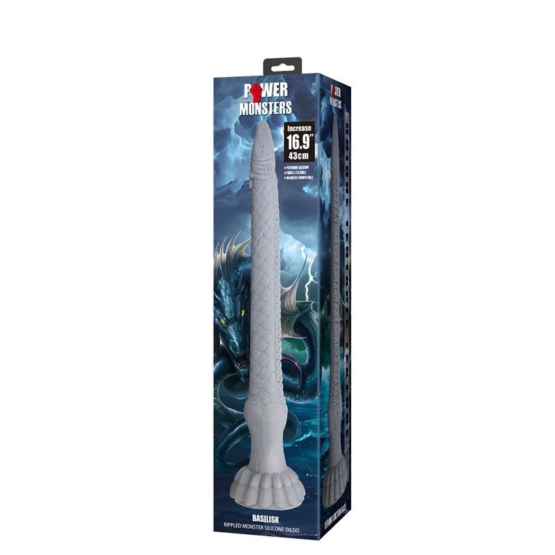 POWER MONSTERS - DILDO DE SILICONE BASILISK FANTASY 43 CM Ø 5 CM - Image 2