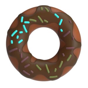 POTENTE - PRETTY LOVE - ANEL DE PÊNIS SUPER DONUT MARROM