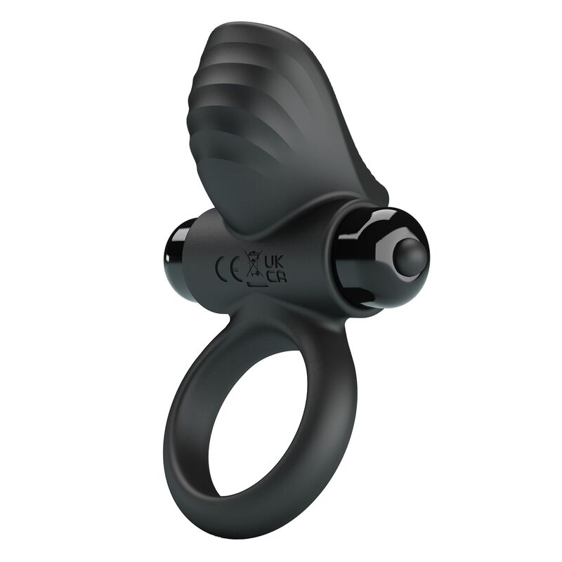 POTENTE - PRETTY LOVE - ANEL VIBRATÓRIO PARA PÊNIS ADRIEN COM 10 FUNÇÕES - PRETO