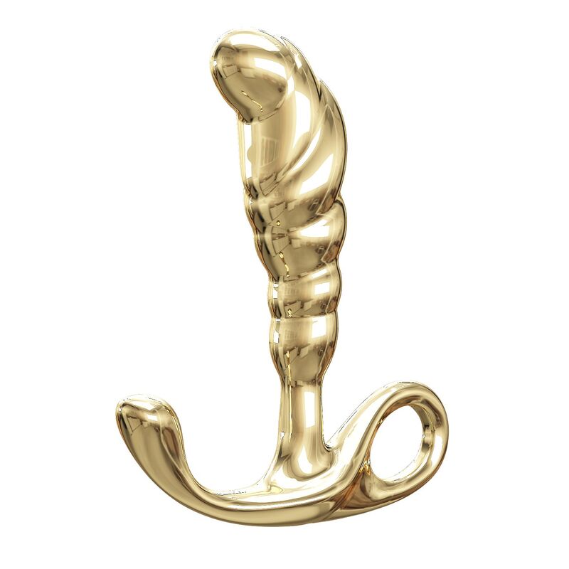 POTENTE - PRETTY LOVE - MASSAGEADOR DE PRÓSTATA JACK EM LIGA DE ZINCO DOURADO