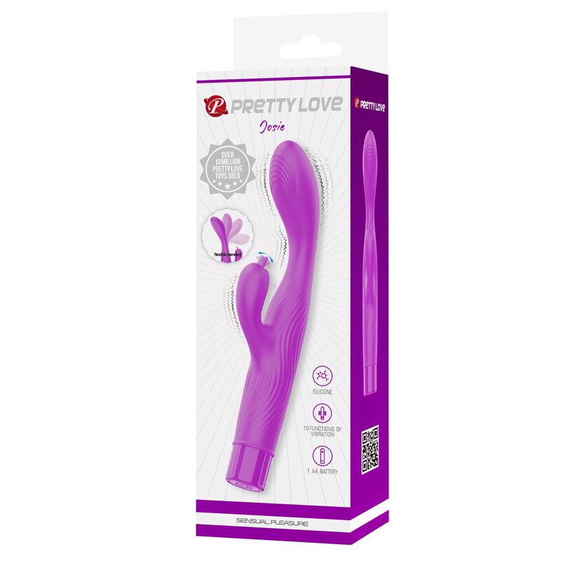 PRETTY LOVE - VIBRADOR JENE COM DUPLA ESTIMULAÇÃO DO PONTO G E DO CLITÓRIS - ROXO - Image 2