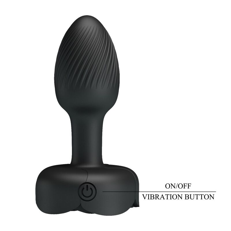 PRETTY LOVE - PLUG ANAL VIBRATÓRIO RECARREGÁVEL COM 10 MODOS - PRETO - Image 3