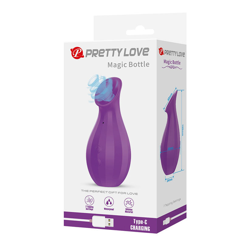PRETTY LOVE - GARRAFA MÁGICA ESTIMULADOR CLITORIANO RECARREGÁVEL POR SUCÇÃO - ROXO - Image 2