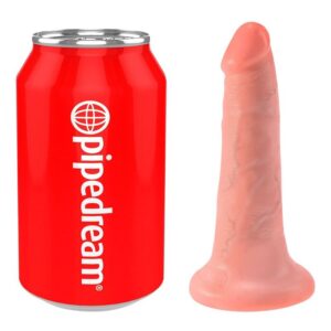 POTENTE - KING COCK - DILDO COM BOLAS 14 CM CARNE