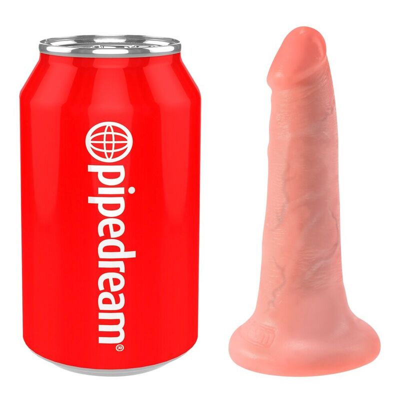 POTENTE - KING COCK - DILDO COM BOLAS 14 CM CARNE