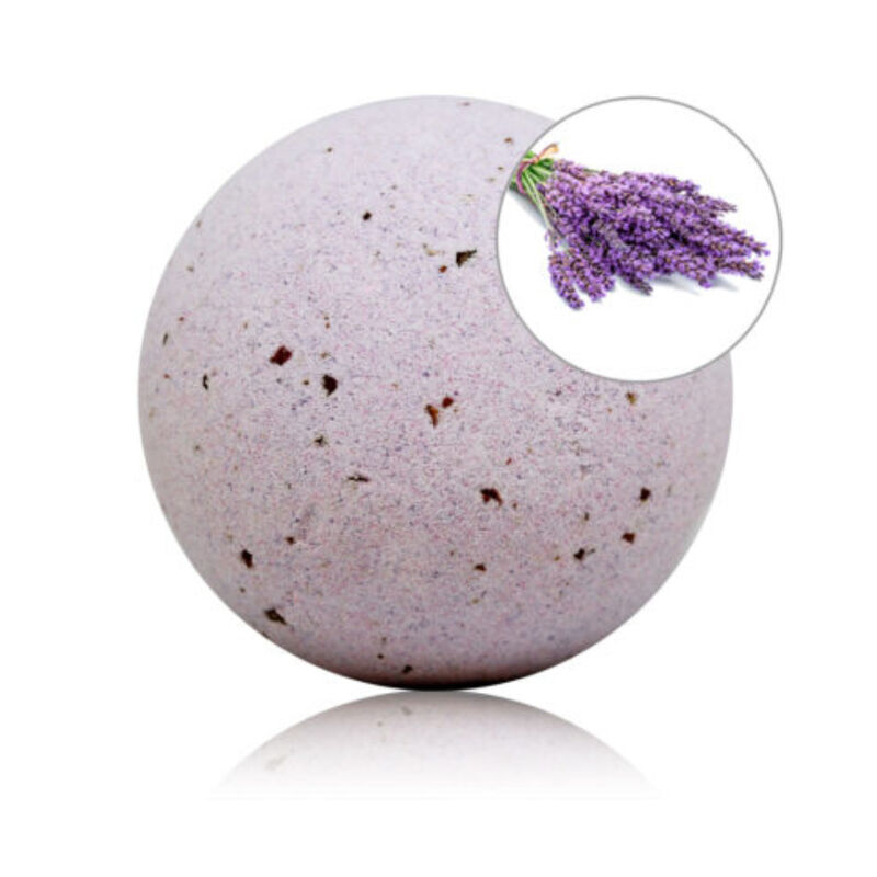 POTENTE - TALOKA - BOMBA DE BANHO PERFUMADA DE LAVANDA COM PÉTALAS DE ROSA