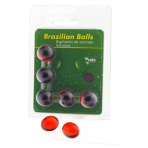 POTENTE - TALOKA - 5 BOLAS BRASILEIRAS GEL ÍNTIMO DE MORANGO