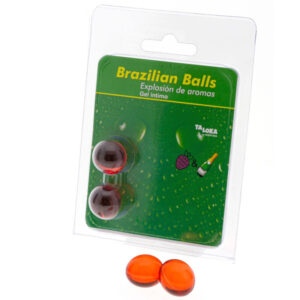 POTENTE - TALOKA - 2 BOLAS BRASILEIRAS MORANGOS E CHAMPANHE GEL ÍNTIMO