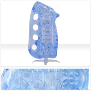 POTENTE - FLESHLIGHT – FLESHSKINS GRIP BLUE ICE MASTURBADOR MANUAL MASCULINO AZUL