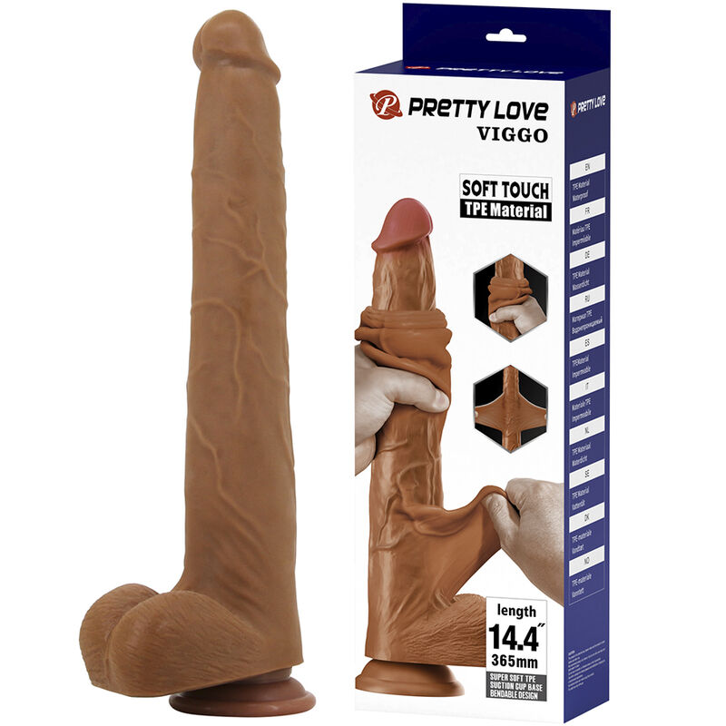 POTENTE - PRETTY LOVE - VIGGO DILDO DESLIZANTE COM TOQUE SUAVE E REALISTA