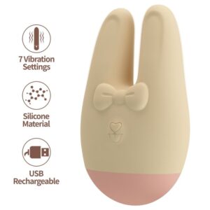 POTENTE - ROMANCE - BUNNY ESTIMULADOR EXTERNO COM 7 MODOS DE VIBRAÇÃO