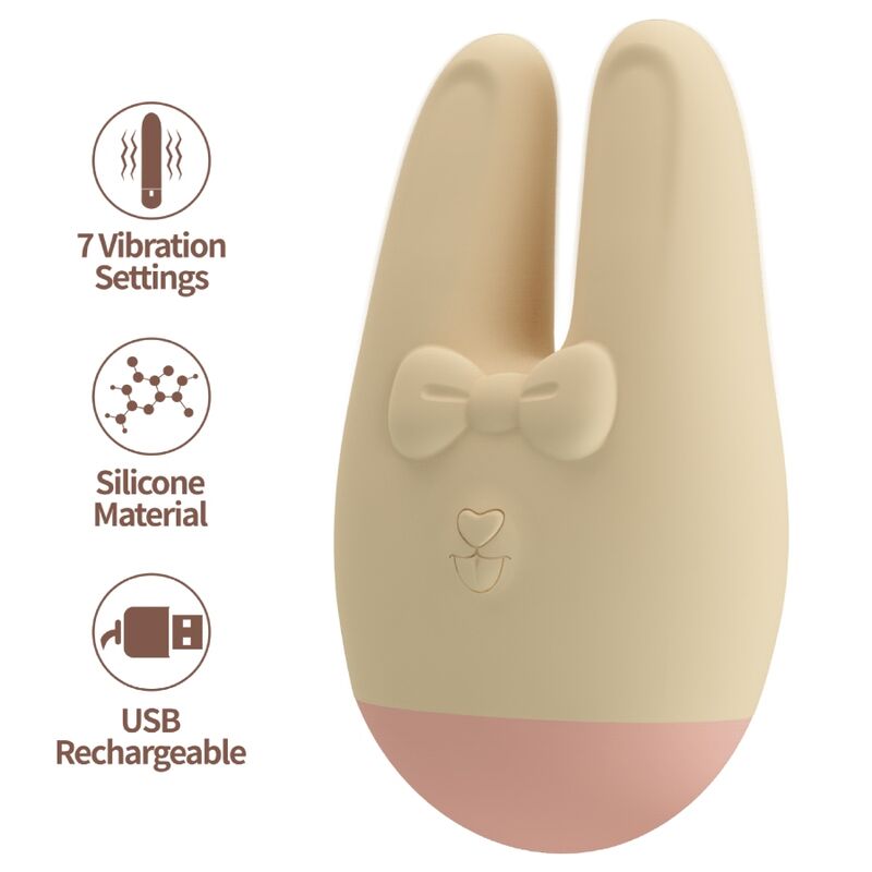 POTENTE - ROMANCE - BUNNY ESTIMULADOR EXTERNO COM 7 MODOS DE VIBRAÇÃO