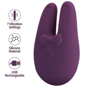 POTENTE - ROMANCE - BUNNY ESTIMULADOR EXTERNO COM 7 MODOS DE VIBRAÇÃO