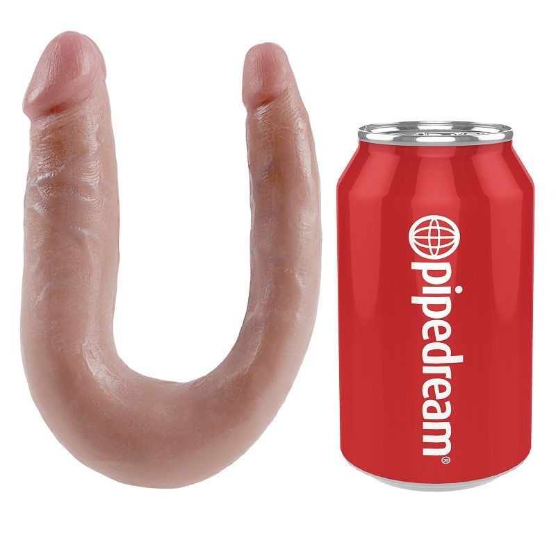 POTENTE - KING COCK - DILDO DE DUPLA PENETRAO 12.7 CM NATURAL